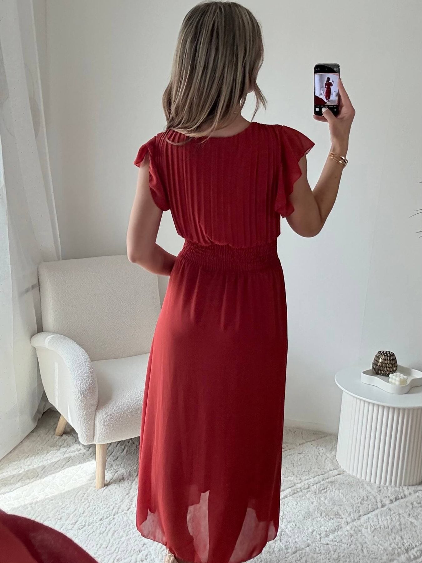 Robe Zoé terracotta longue bohème chic | Easy Dressing