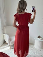 Robe Zoé terracotta longue bohème chic | Easy Dressing