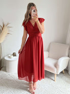 Robe Zoé terracotta longue bohème chic | Easy Dressing